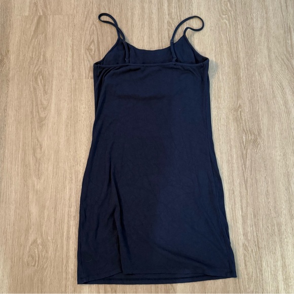 Kendall and Kylie Size Medium Navy Blue Fitted Mini Dress with Adjustable Straps - Picture 7 of 7
